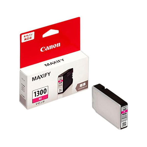 （まとめ）キヤノン インクタンクPGI-1300M マゼンタ 9227B001 1個 (×5セット)