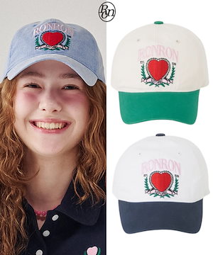 クラシックドットボールキャップ【RONRON】DOT LOGO BALL CAP DOT LOGO BALL CAP BLUE - RONRON 론론