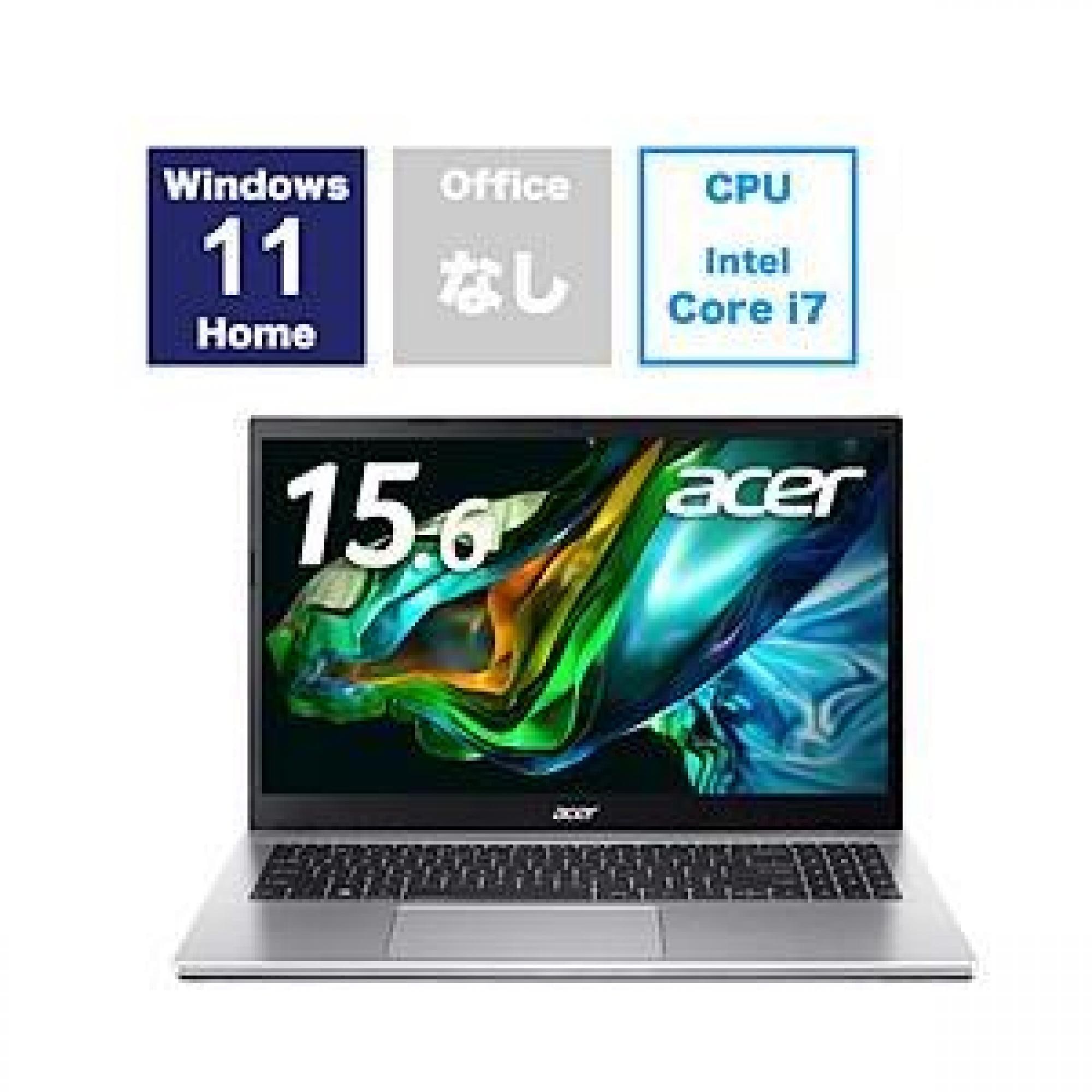 ノートパソコン Aspire 3 ピュアシルバー A315-59-H76Y ［15.6型 Windo…