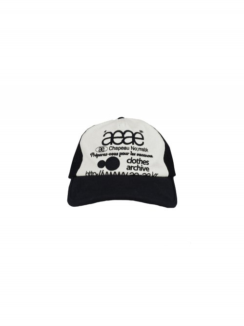 Qoo10] aeae WEB LOGO MESH CAP : バッグ・雑貨