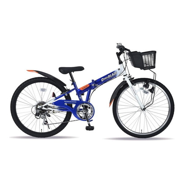 MYPALLAS MJ824F BL 折畳ジュニアMTB24・6SP ブルー マウンテンバイク (24インチ・6段変速) メーカー直送