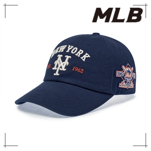 MLB公式 キャップ Cooperstown Patch Unstruck Ball Cap NYM (Ptn.Navy)
