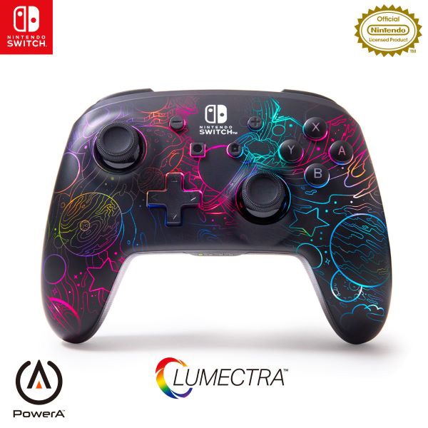 PowerA ルメクトラ・エンハンスド・ワイヤレスコントローラー for Nintendo Switch - ギャラクティック・ボルテックス NSGP0349JP-01