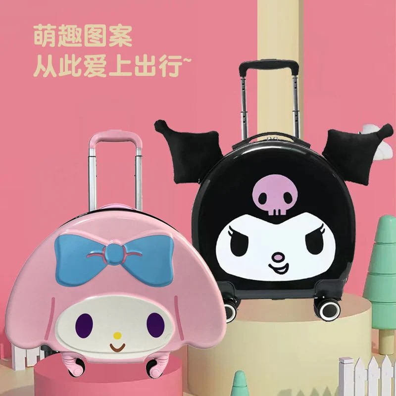 子供用ポールボックス女子学生サンリオピューロランド犬用トランクキャラメルティが可愛いクロミの搭乗ボックスです30%までに制限