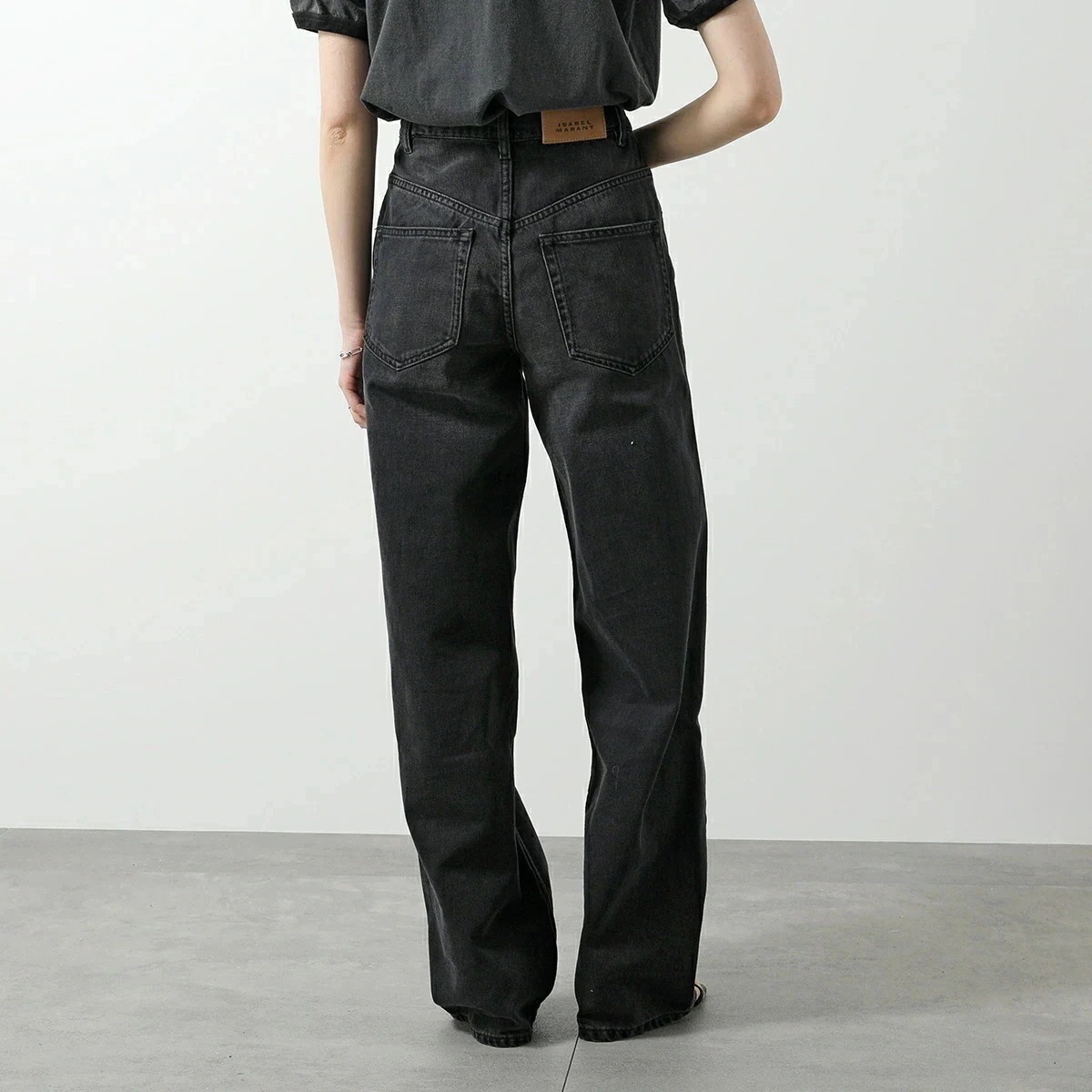 ISABEL MARANT イザベルマラン ジーンズ JOANNY PA0273FA B1H04I レディース デニムパンツ Gパン ジーパン ルーズフィット 02FK/FADED-BLACK 【me