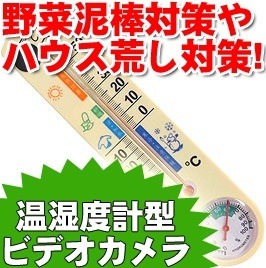 小型カメラ盗撮厳禁[湿度計も搭載!]温度計型ビデオカメラ4GB