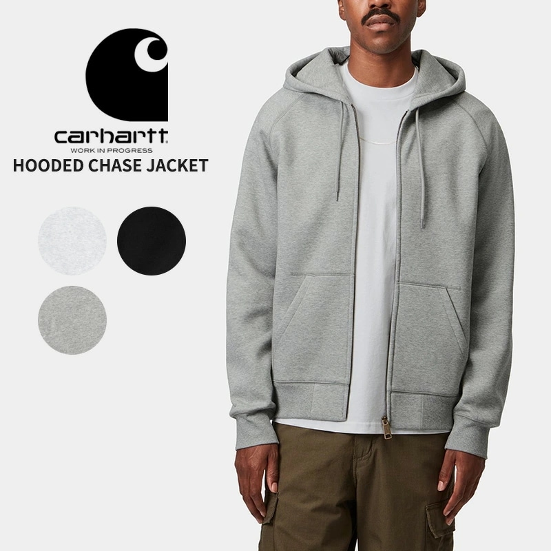 カーハート ダブリューアイピー メンズ スウェットジャケット Carhartt WIP フーデット チェイス ジャケット カーワークウェア i033664