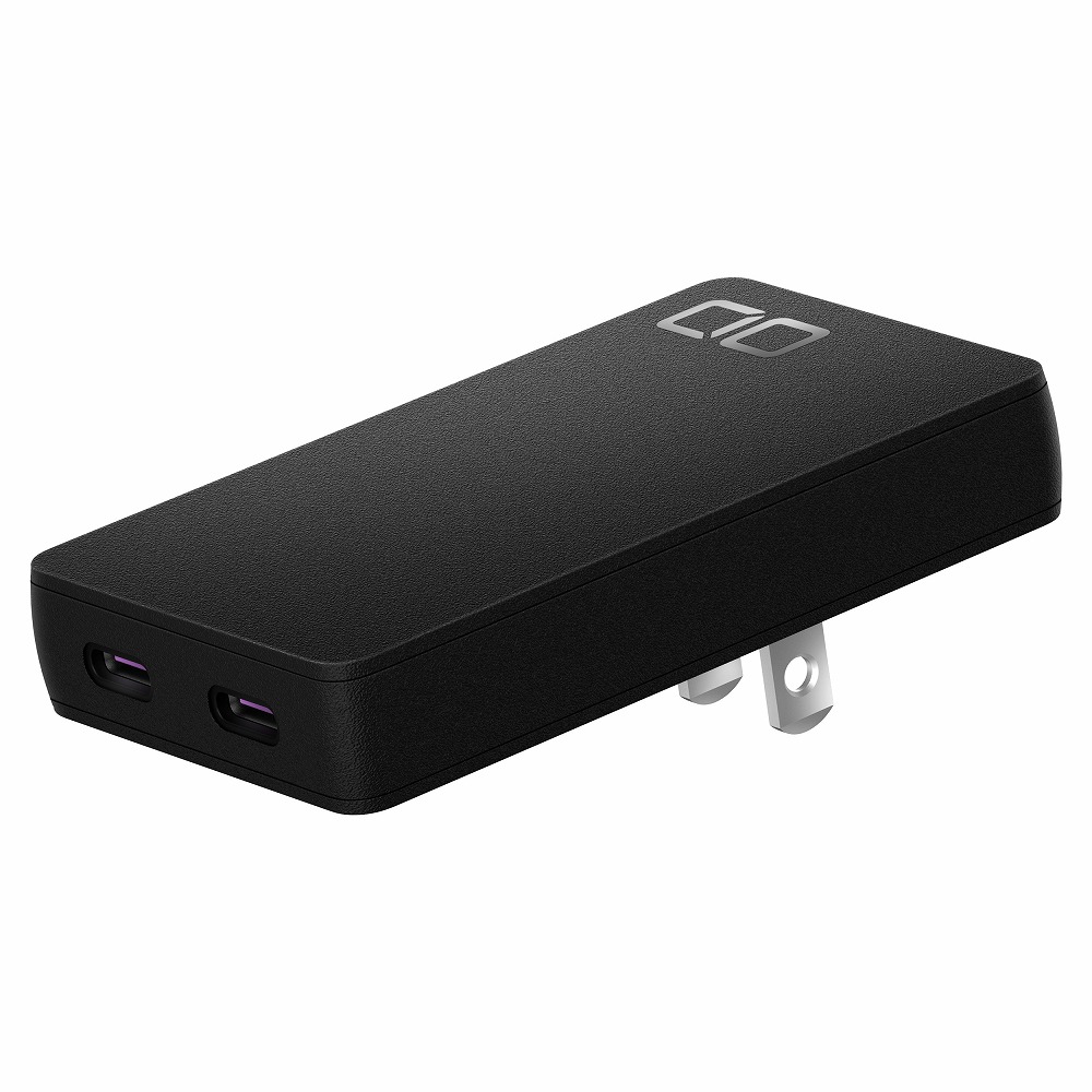 CIO CIO-G67W2C-S-BK NovaPort SLIM DUO 65W 薄型 急速充電器 Type-C×2（ブラック） CIOG67W2CSBK
