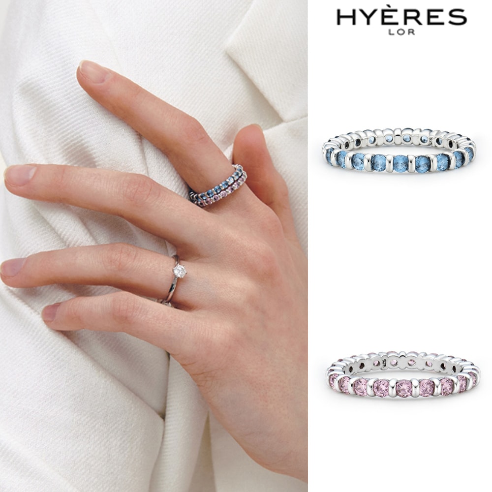 [HYERES LOR] Essence Silver (W) 2.5MM Tennis Ring