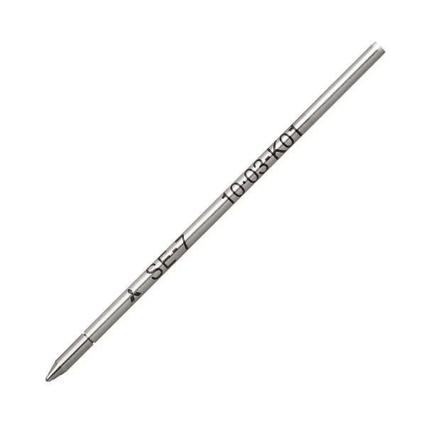 (まとめ) 三菱鉛筆油性ボールペン替芯 0.7mm 黒 SE7.24 1セット(10本) (×10セット)