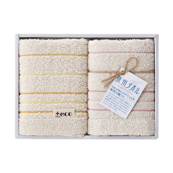 (5セット) 泉州+eco フェイスタオル2P B9052089X5