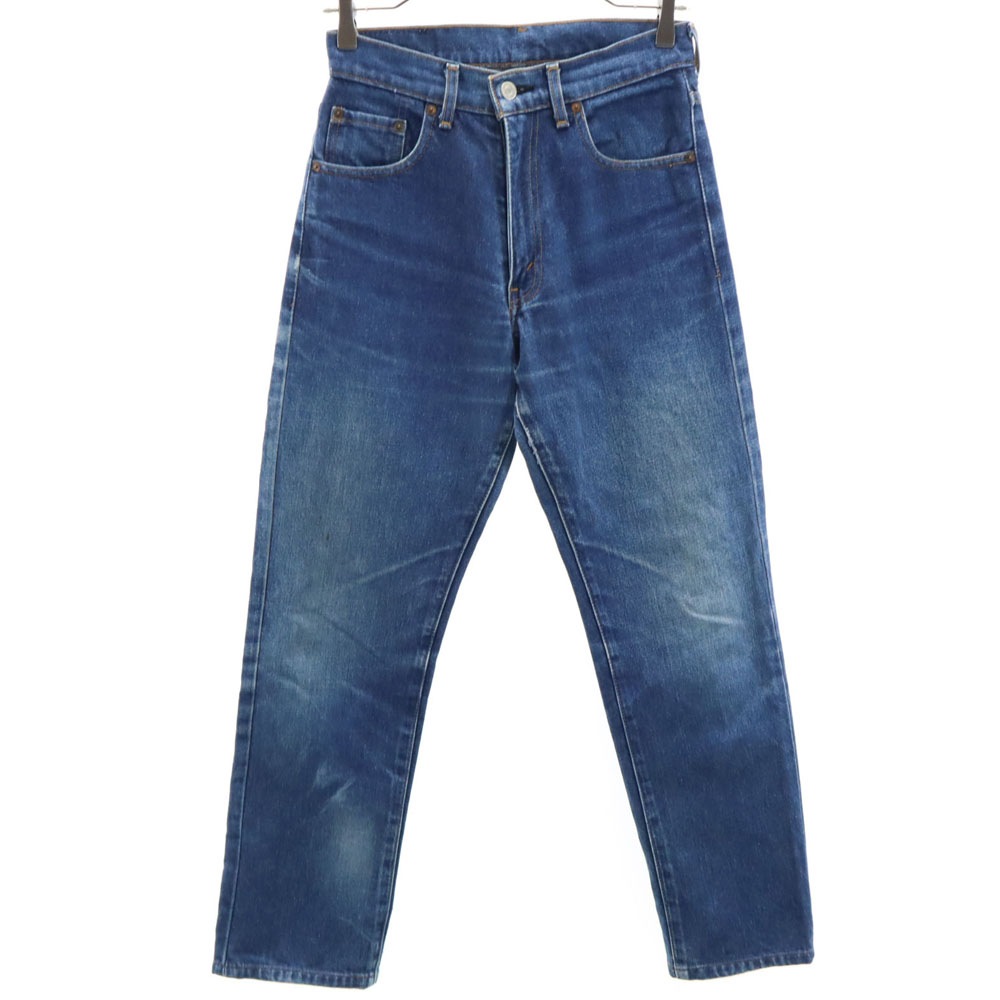 90s 504 日本製 オールド ストレートデニムパンツ W28 ブルー ジーンズ メンズ