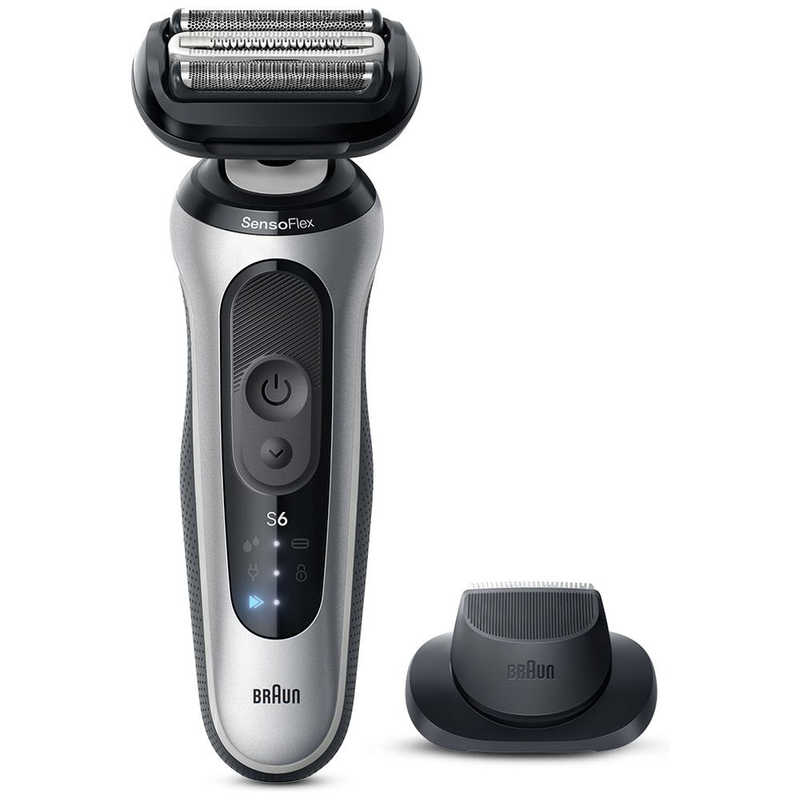 ブラウン　BRAUN　電気シェーバー シリーズ6 (単体モデル/キワぞりトリマー) ［3枚刃 /AC100V-240V］ シルバー　62-S1200S