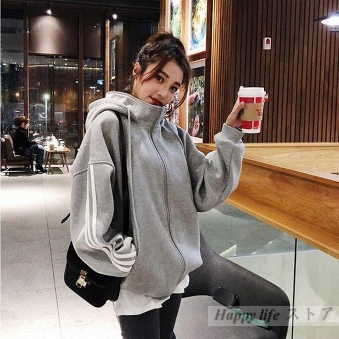 原宿系 ジャケット Bf風 アウター 人気ブランド レディース 春コート 韓国ファッション ウインドブレーカー 個性的 おしゃれ 衣装 春秋 長袖 服 ゆるい ストリート風 ダンス