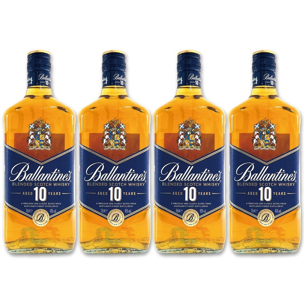 バランタイン 10年 700ml 4本セット 40％ ブレンデッド スコッチ ウイスキー 瓶 Ballantine’s 10 Year Old