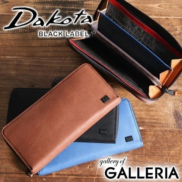 限定キーホルダー付 ダコタ Dakota 財布 長財布 BLACK LABEL ブラックレーベル ワキシー ラウンドファスナー メンズ レディース 本革 0625903