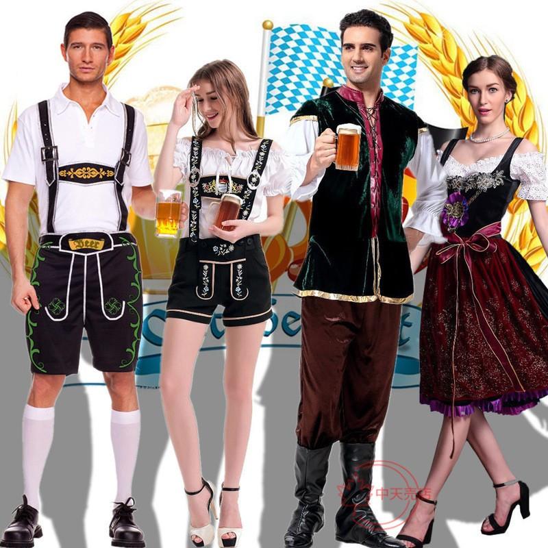 【激安開催！】キャラクター Halloween ハロウィン 大人用 ウエートレス 恋人コーデ コスチューム 大人用 民族衣装 サロペット コスプレグッズ パーティー仮装