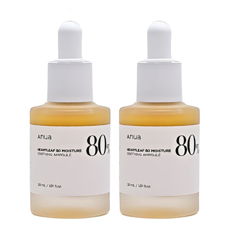 [韓国人気製品]ハートリーフ80 水分鎮静アンプル 30ml×2個セット