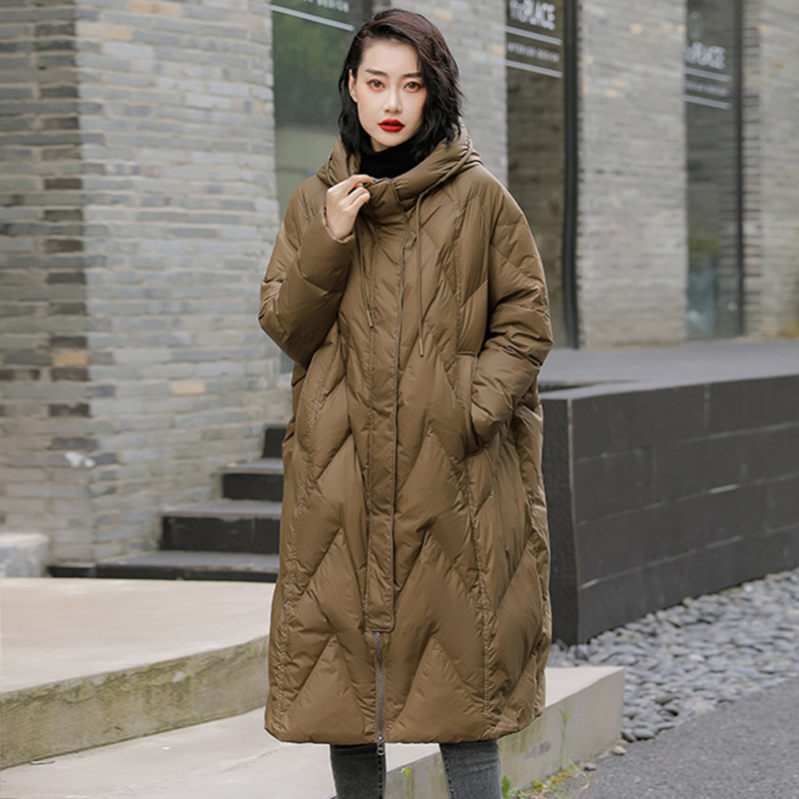 ダウンジャケット レディース 軽量 ダウンコート ライトダウン 無地 着痩せ 大きいサイズ ロング丈 ウィンタージャケット 防寒服 軽量ダウンジャケット スタイリッシュ 保温 合わせやすい 普段着 X