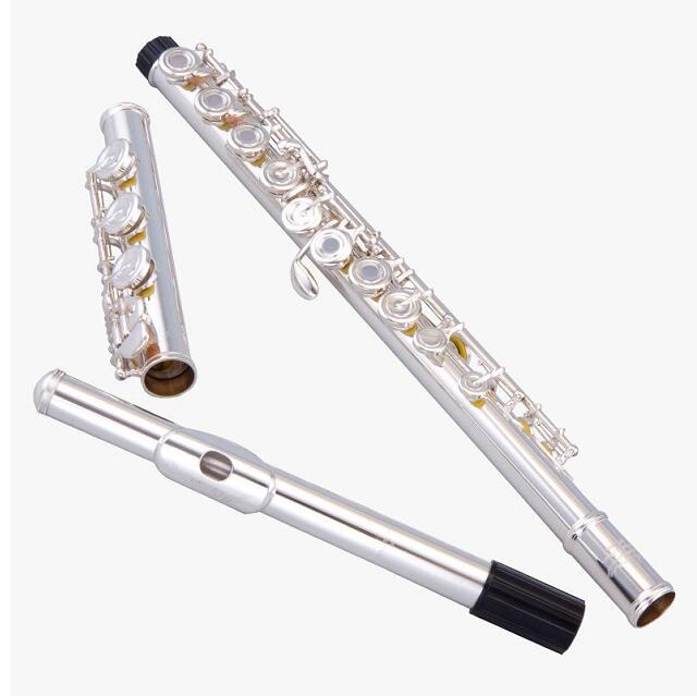 958銀フルート楽器共通17穴開け　試験演奏兼用銀メッキ 46,800円