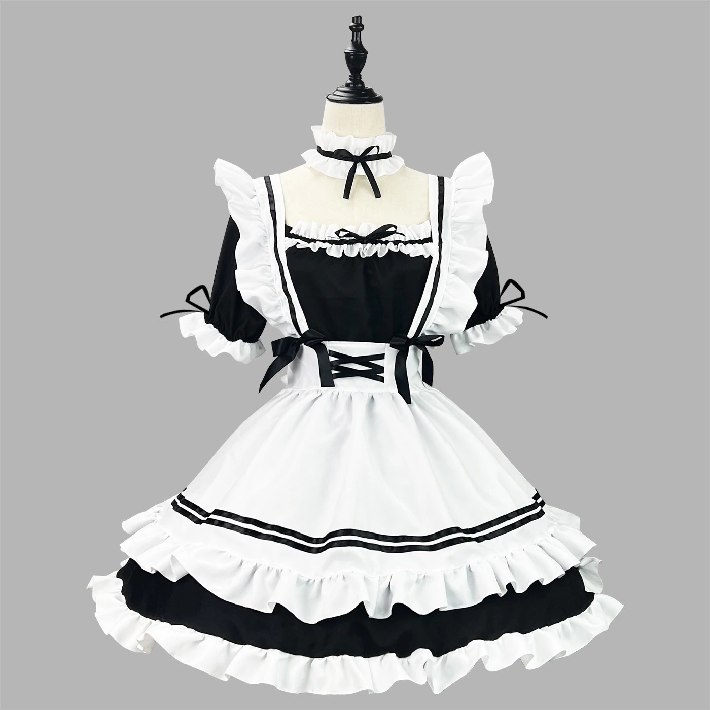 クラシック系白黒メイド服メイド服ハロウィン衣装コスプレ衣装