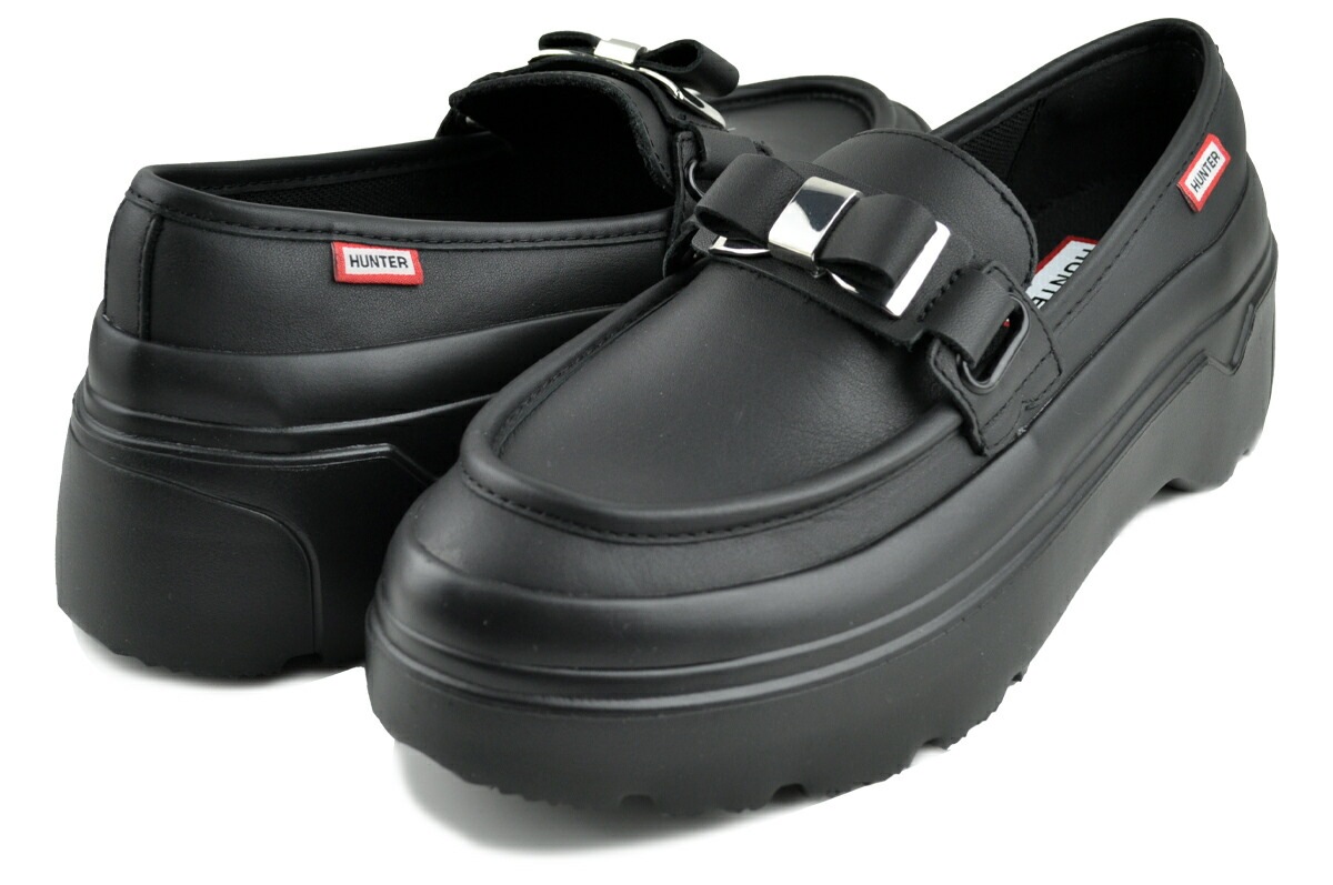 ウィメンズ リファインド エクスプローラー フラットフォーム メタル ボウ ローファー ブラック wff3104lea-blk