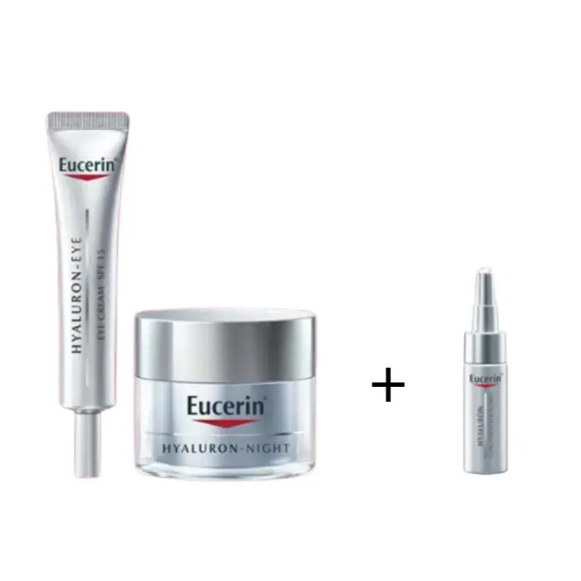 ハイアルロン アイクリーム 15ml X ナイトクリーム50ml 企画 贈呈 コンセントレート 5ml）