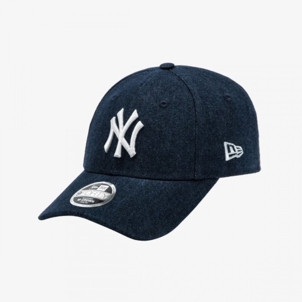 MLBニューヨークヤンキースキッズミッドクラウンボールキャップデニムブルー148907620