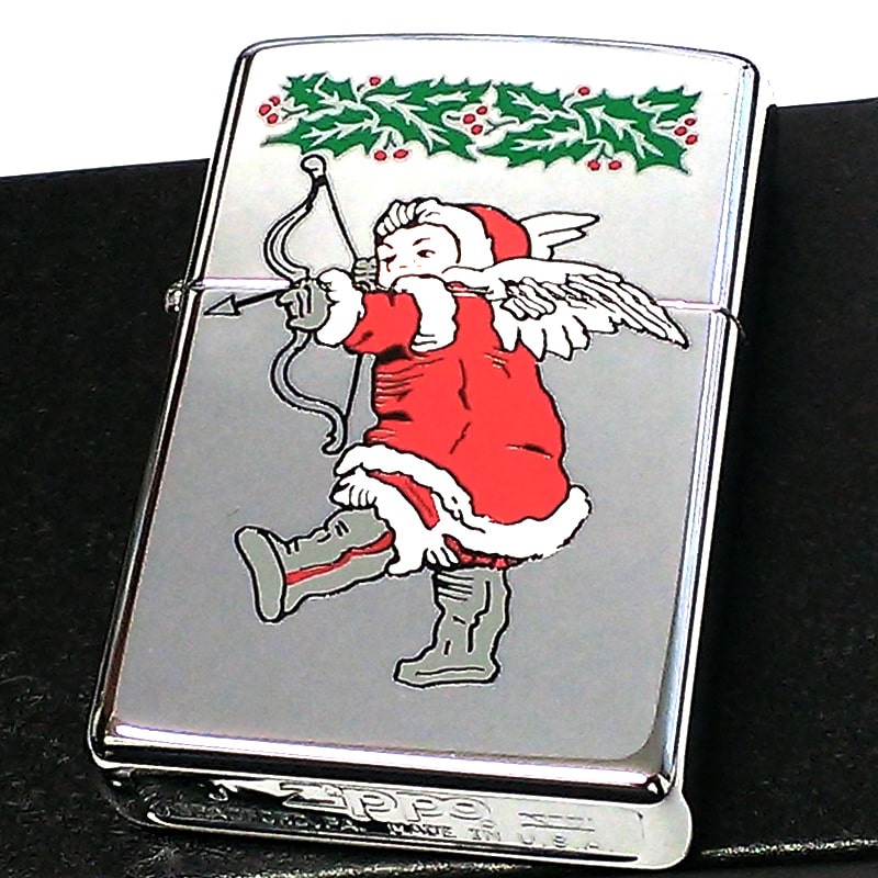 ZIPPO ライター クリスマス ジッポ 絶版 1999年製 1点物 レア シルバー サンタ ヴィンテージ 天使 かわいい Xmas ビンテージ 未使用品 珍しい おしゃれ レディース メンズ