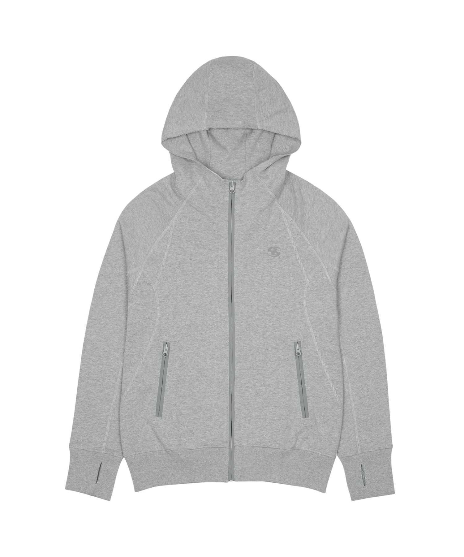 【SANSANGEAR】 26SS SLING ZIP-UP HOODIE : MELANGE GREY