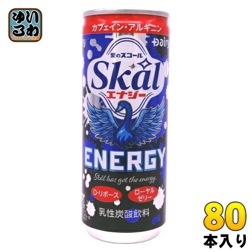 南日本酪農 スコール エナジー 250ml 缶 80本 (20本入×4 まとめ買い) 炭酸飲料 エナジードリンク