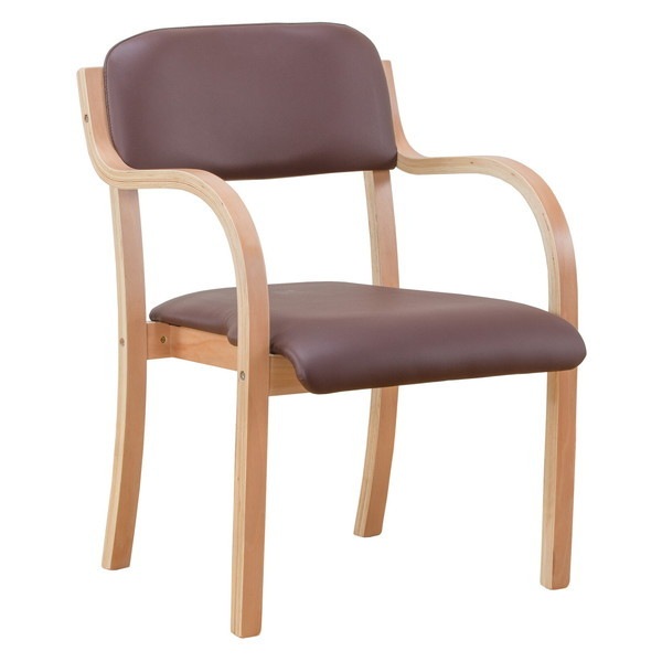 ファミリーライフ 立ち座りサポートチェア ダークブラウン(0408650) メーカー直送