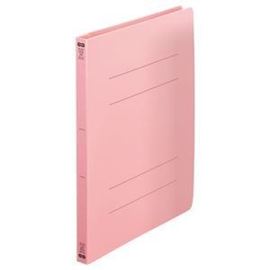 （まとめ） TANOSEE フラットファイル（再生PP） A4タテ 150枚収容 背幅18mm ピンク 1パック（5冊） 5セット 4,890円