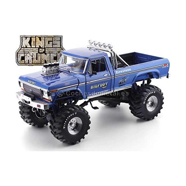 Kings of Crunch Greenlight 13537 1:18 scale Diecast Bigfoot #1 1974 Ford F-250 Monster Truck with 48