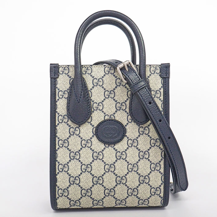 【未使用品・新古品】グッチ インターロッキングG付き ミニトートバッグ GGスプリーム レディース 【ショルダーバッグ】 87,890円