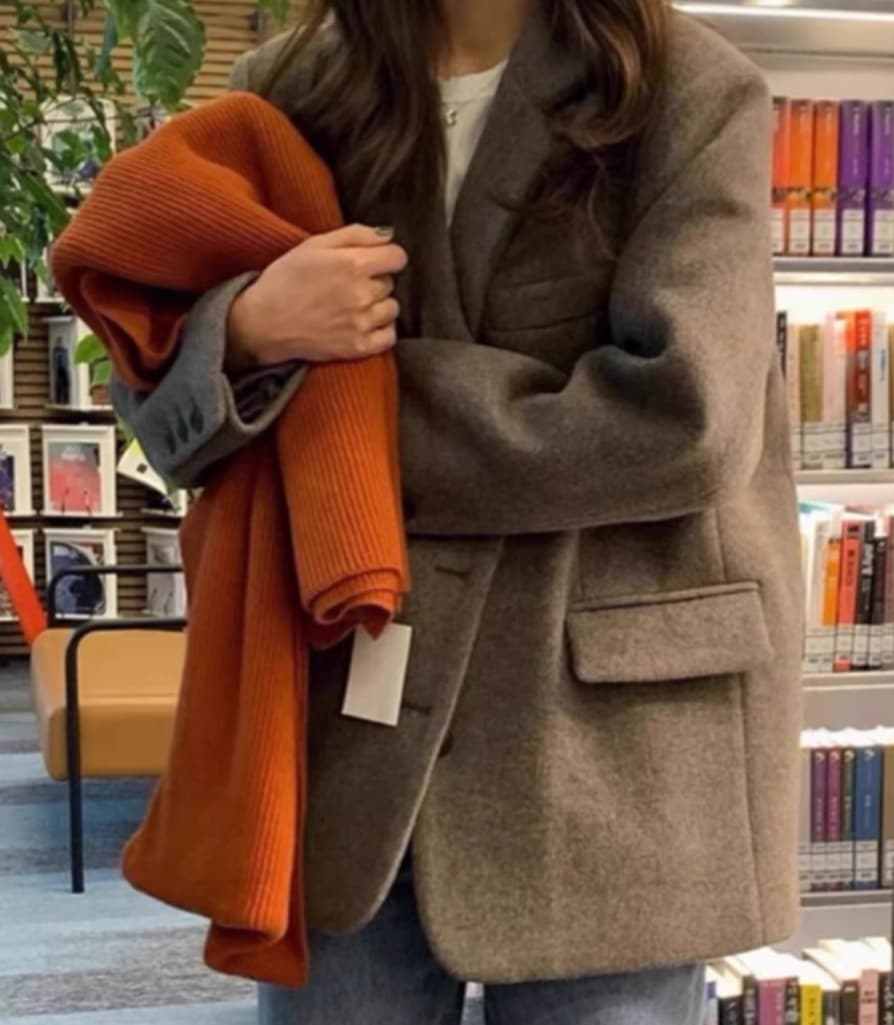 ジャケット レディース アウター 上着 テーラードジャケット 長袖 Iライン フェミニン ストリート 前開き かわいい 大人可愛い きれいめ シンプル カジュアル おしゃれ ラフ マニッシュ ルーズ