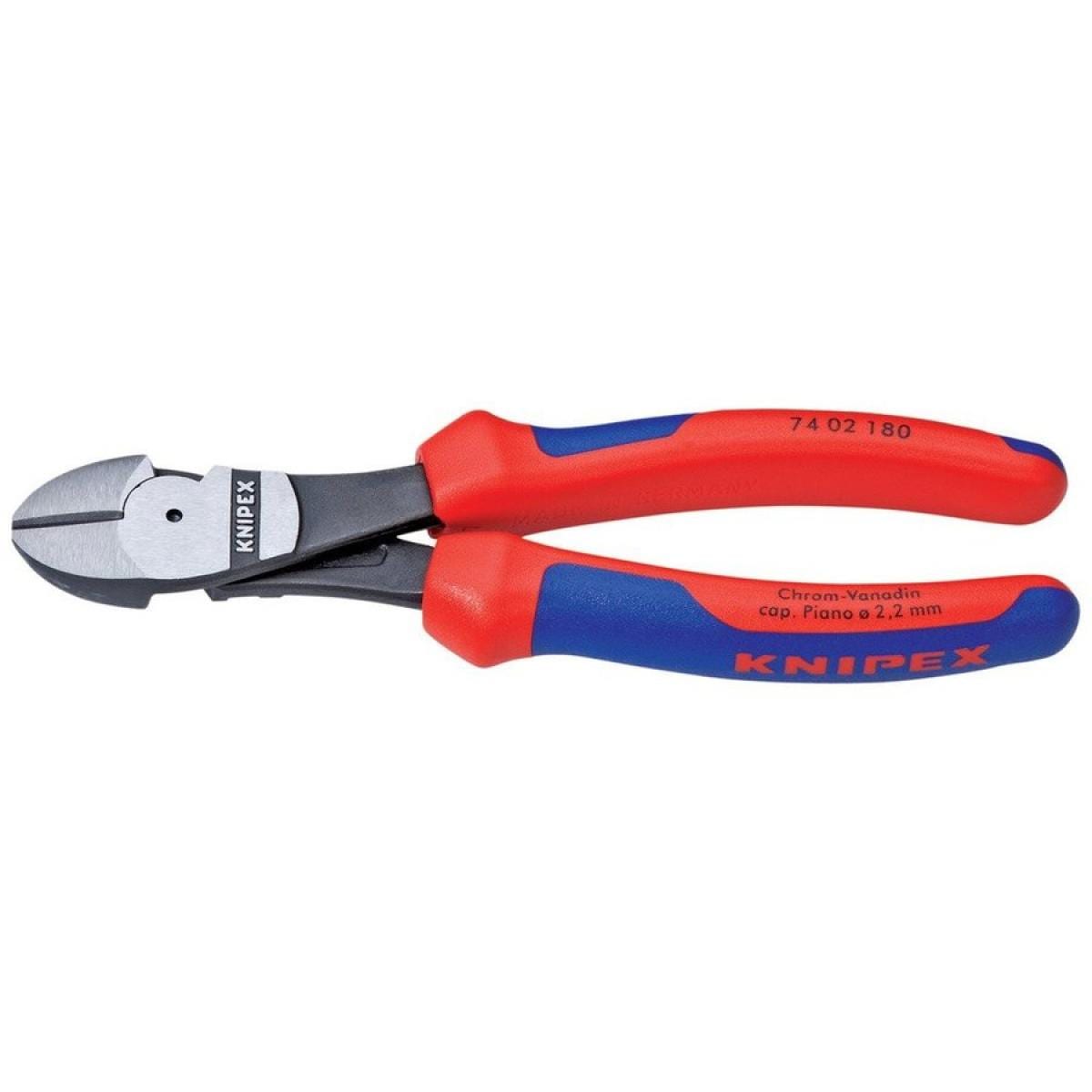 クニペックス KNIPEX 7402-180 強力型斜ニッパー(硬線用) (SB)