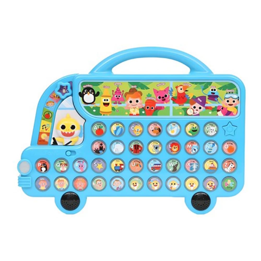 【知育玩具】ピンクフォン 英語 アルファベット バス おもちゃ 音楽付き 6学習モード LEDライト 幼児 子供 プレゼント