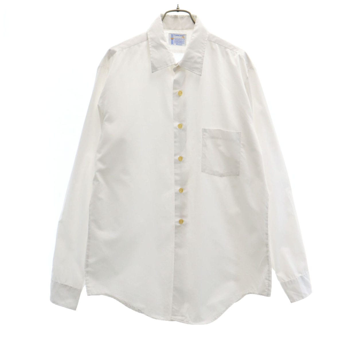 70s ヴィンテージ 長袖 シャツ ホワイト PENNEYS メンズ 古着 5,511円