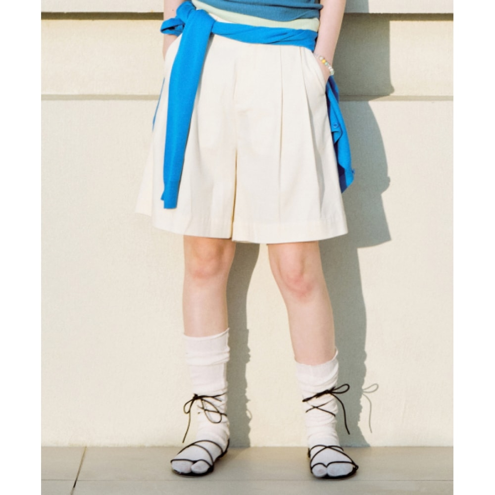 COVERNAT ウーマンウーマンバミューダショーツエクリュ