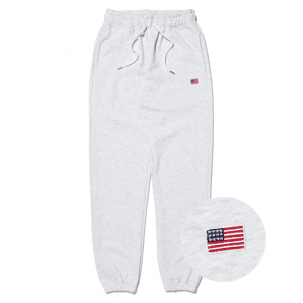 ペーパーボーイニューヨークシティスウェットパンツ-ホワイトメランジ