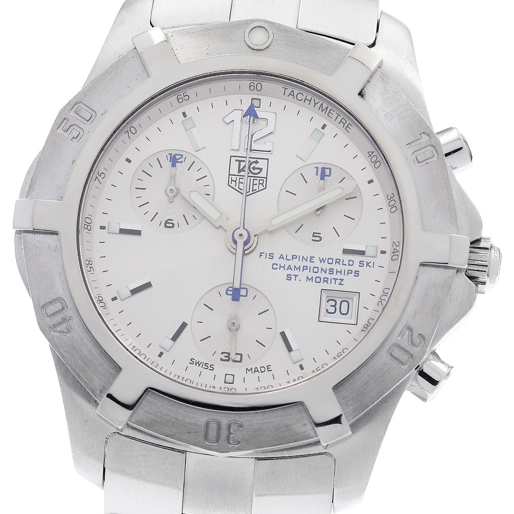 タグホイヤー TAG HEUER CN111C エクスクルーシブ アルペンスキー ST.MORITZ クォーツ メンズ _945325【中古】