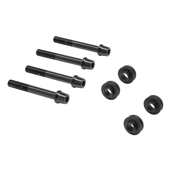 オフセットカラーマウントボルトセット 適合キャリパーB テーパーキャップ ブラック CBK-03BTB