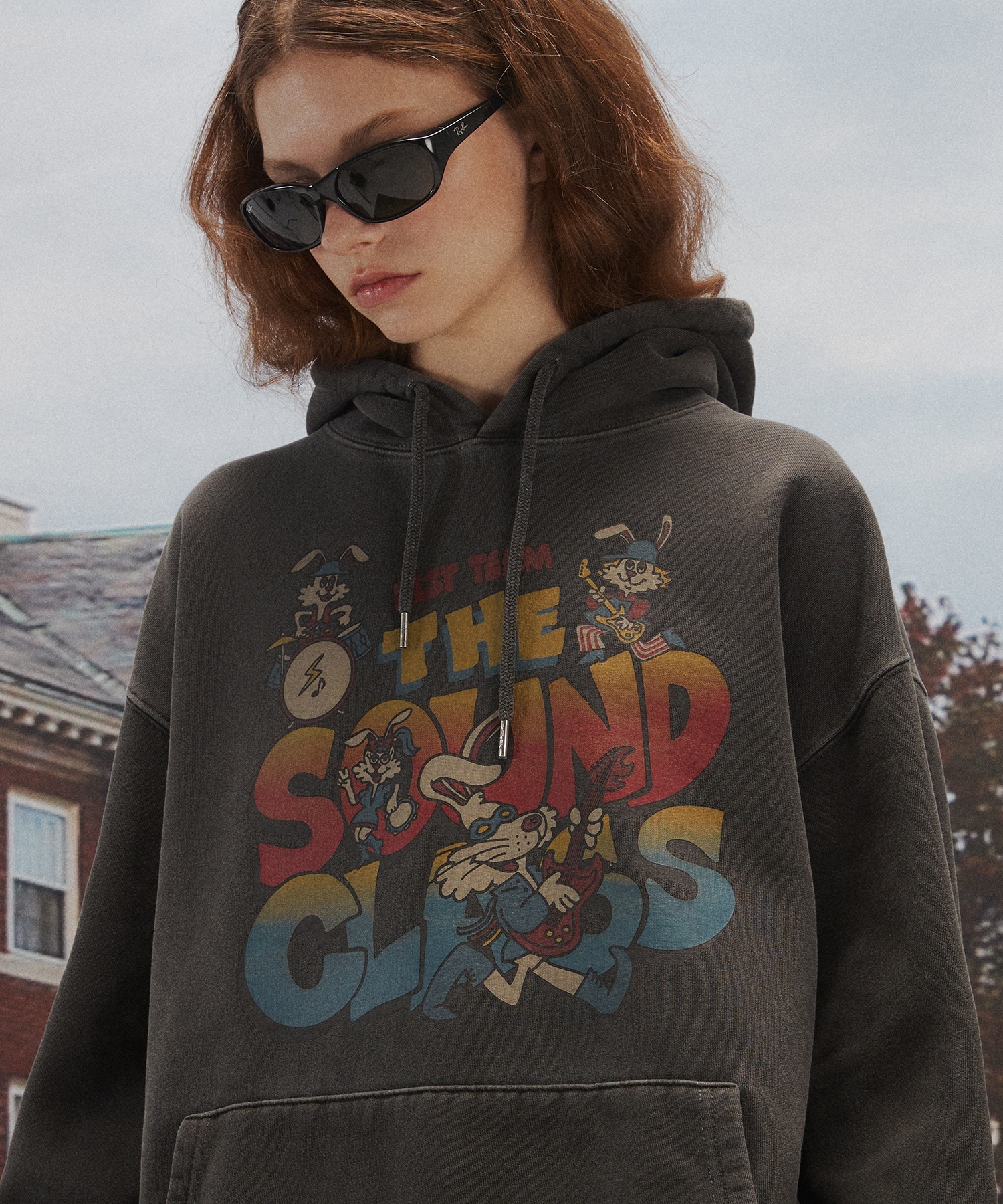 【CPGN】SOUND CLOUD PIGMENT HOODIE SMOKE BLACK