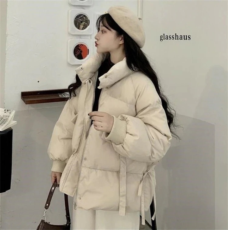 【急速出荷!】韓国ファッション スリム 暖かい 厚手 ジェントルスタイル コート ダウンジャケット