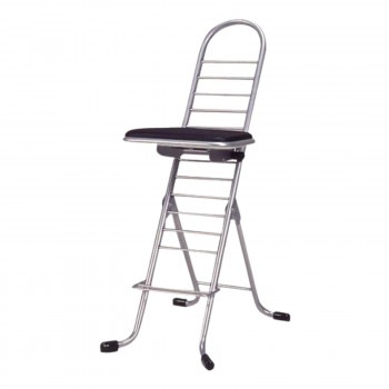 ルネセイコウ プロワークチェア 日本製 完成品 PW-500 ブラック・シルバー