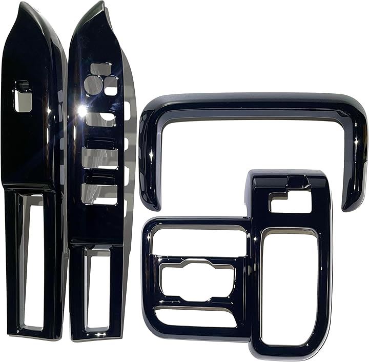 互換品 新型スペーシア スペーシアカスタム MK54S MK94S アクセサリー 内装 パーツ シフトパネルカバー メーターフードパネル ウィンドウスイッチパネル (ピアノブラック)