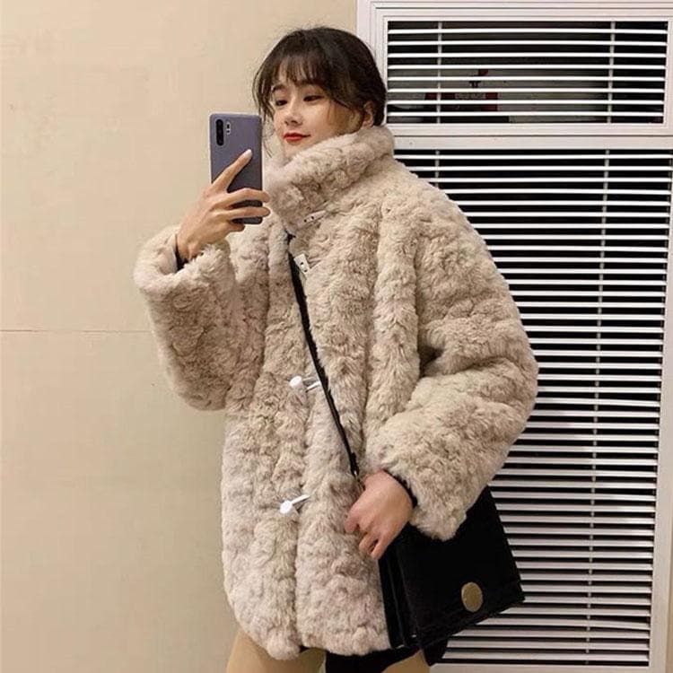 入荷 秋冬 レディース ファーコート 毛皮コート レディースコート フェイクファー アウター ジャケット　暖かい 　通勤　レディースアウター