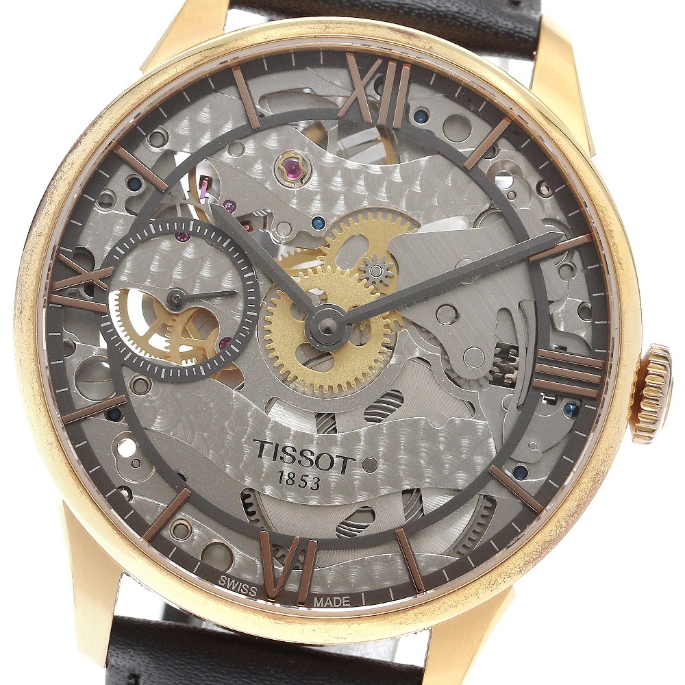 ティソ TISSOT T099405A T-クラシック シュマン・デ・トゥレル 手巻き メンズ 保証書付き_908801【中古】