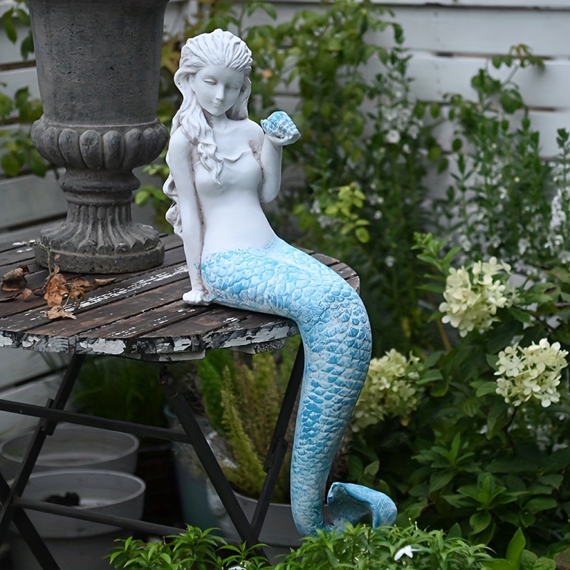 ガーデンオーナメント 人魚 おしゃれ かわいい 置物 屋外 庭 デコレーション ガーデニング 雑貨 ガーデン オブジェ アート マーメイド 8,360円